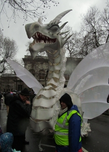 White dragon, at the southern end of the Charing Cross Road...