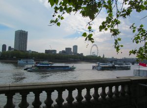 View across the river to the South Bank